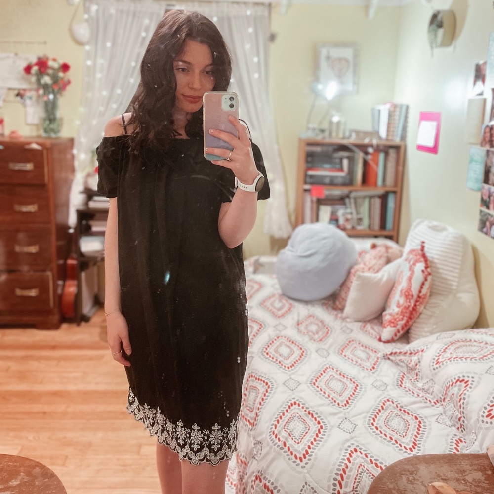 Off-The-Shoulder Black Old Navy Dress
